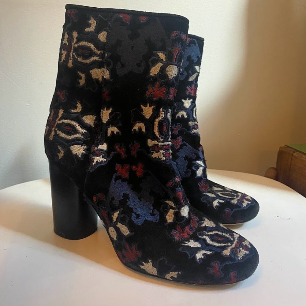 Isabel Marant Embroidered Ankle Boots